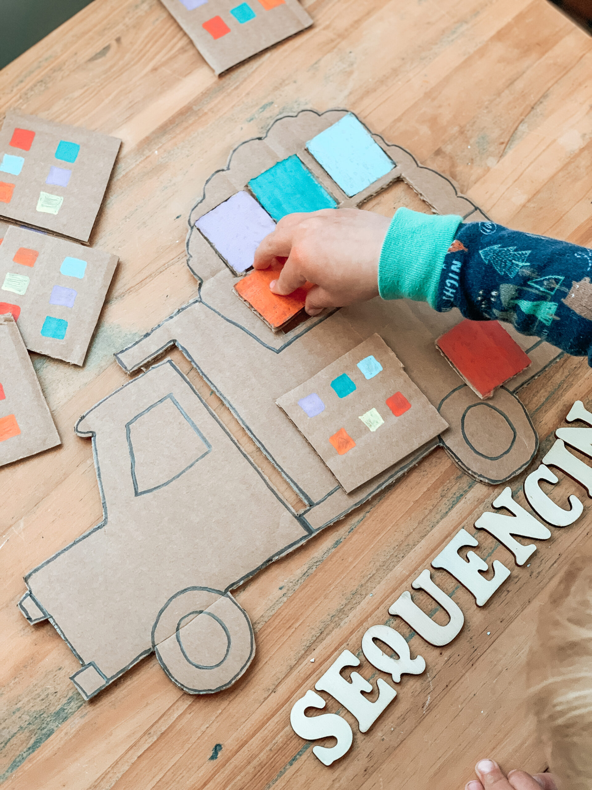construction truck color matching activity for kids